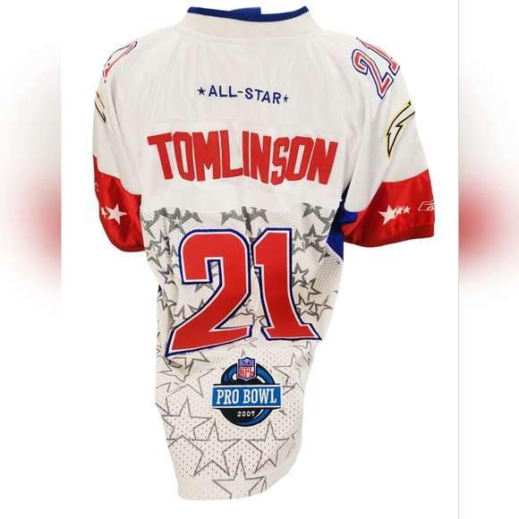 Reebok Vintage NFL Pro Bowl 2007 LaDainian Tomlinson Chargers Jersey SZ 50 100% - Picture 7 of 16